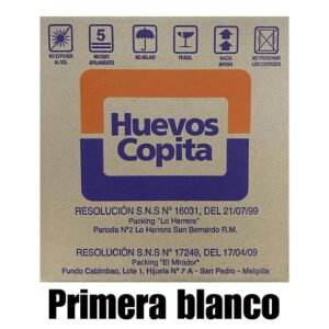 Huevos Copita Extra Caja de 6 bandejas 30 unidades