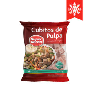 Cubitos de pulpa súper cerdo congelado 500g